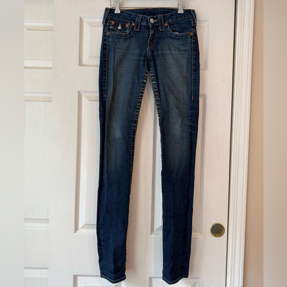 True Religion Skinny Jeans - Dark Wash (Size 28)